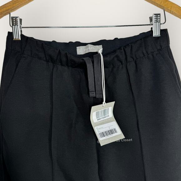 Everlane The Dream Pants | Medium | Black Knit Pintuck Tapered Leg Minimalist - Picture 4 of 13